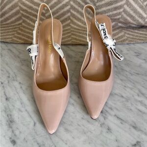 Dior Women's Blush Pink Slingback Heels